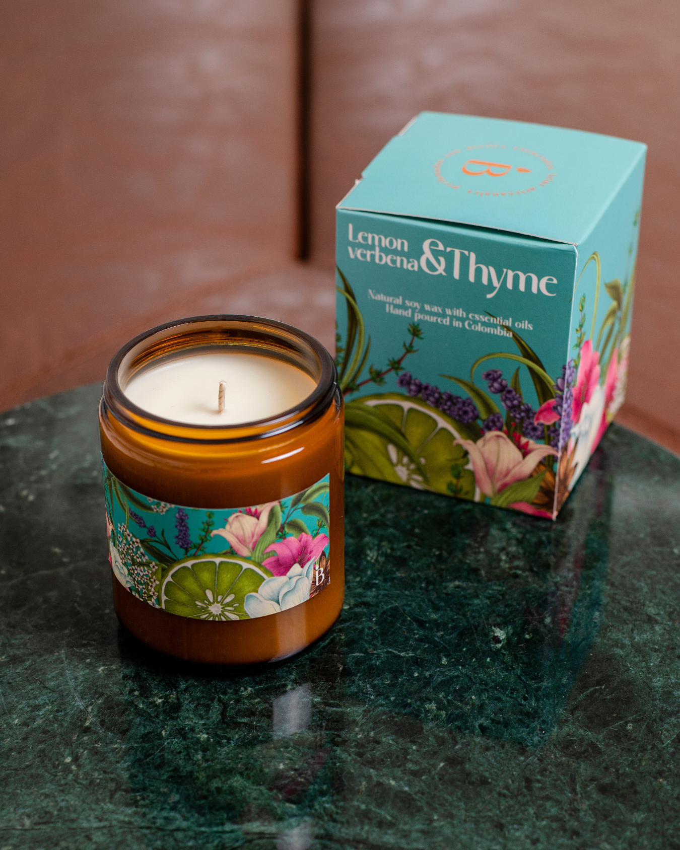 Vela aromática Lemon Verbena & Thyme 210 gr | Regalo revitalizante