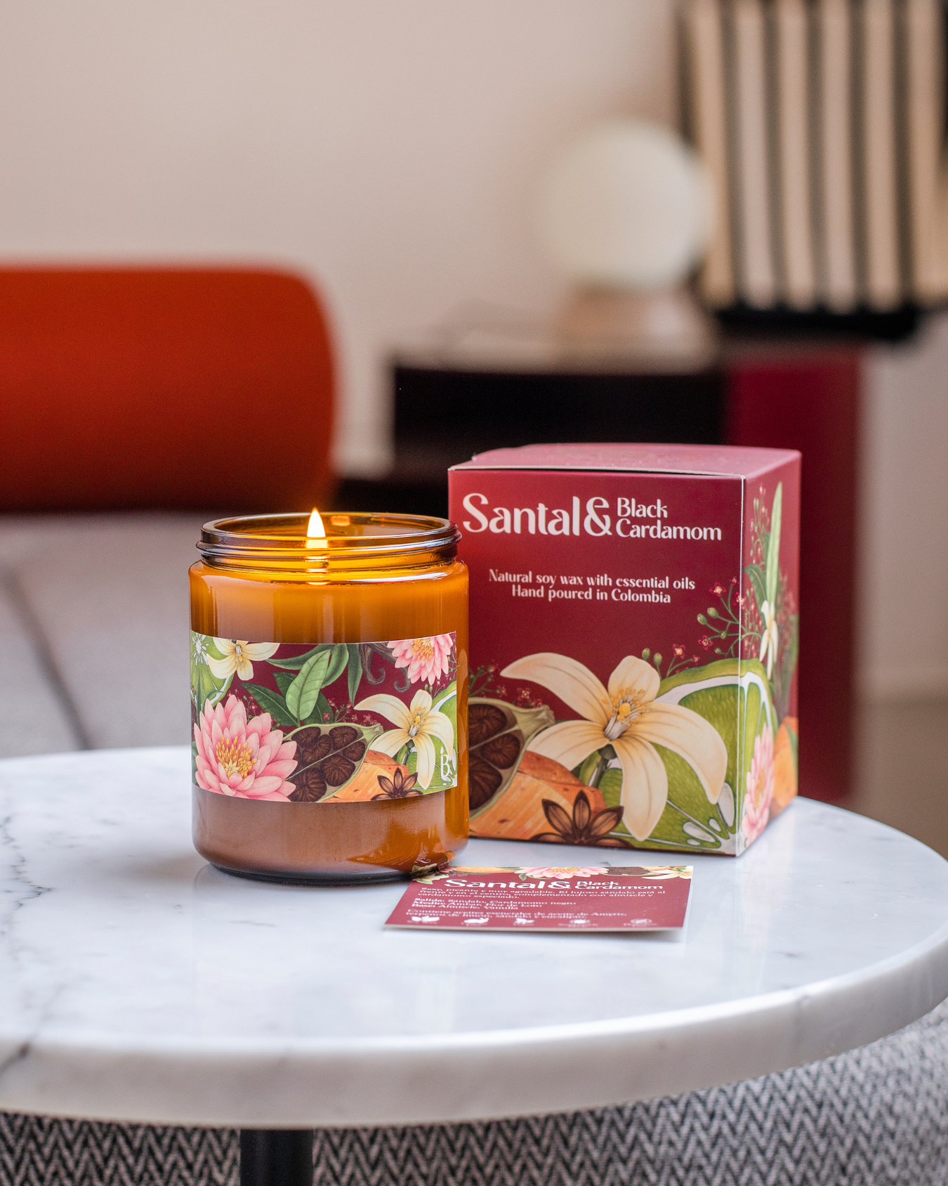 Vela aromática Sándalo & Cardamomo 210 gr | Regalo con significado
